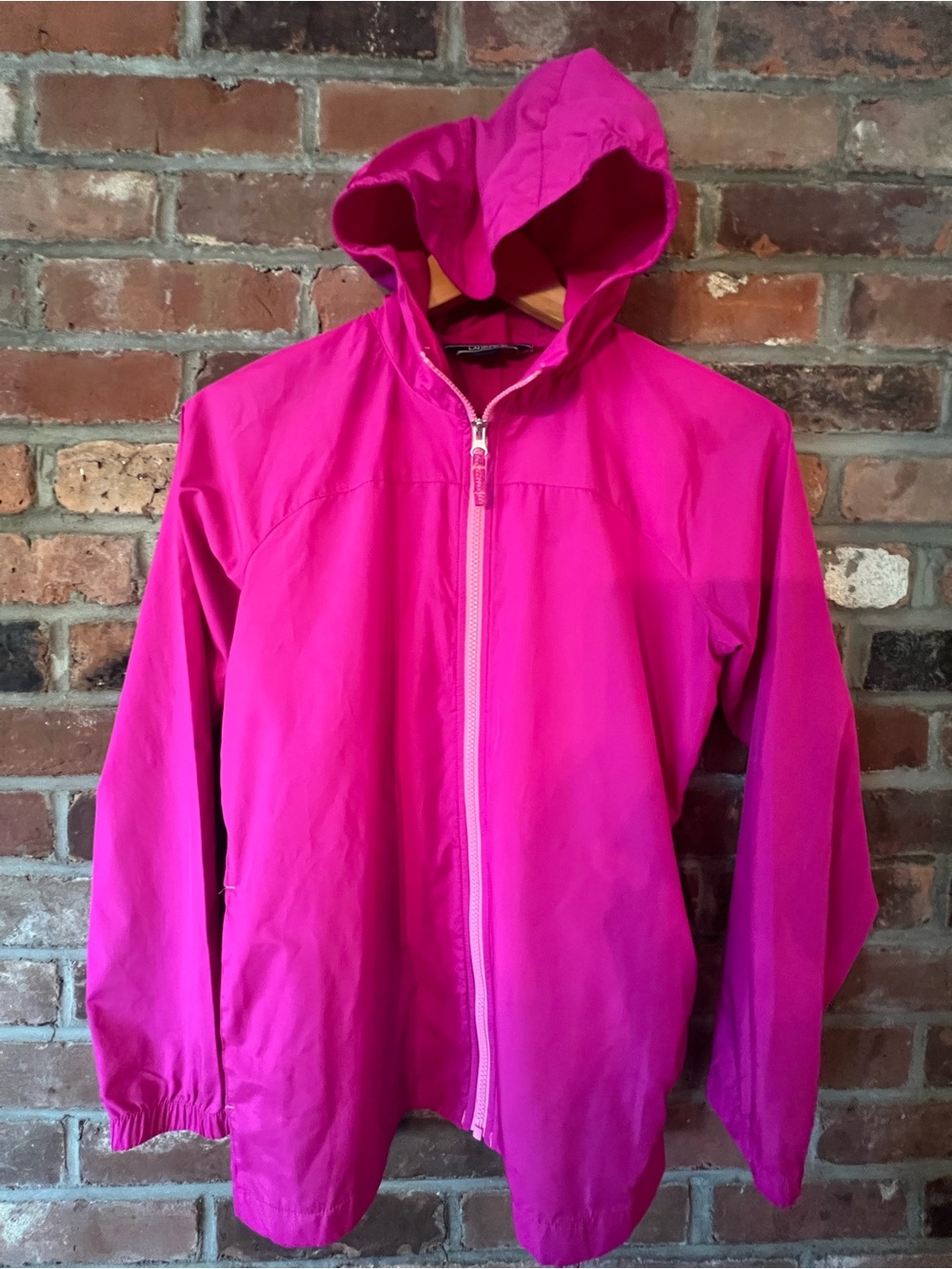 Lands' End Girls' Hooded Water Resistant Jacket